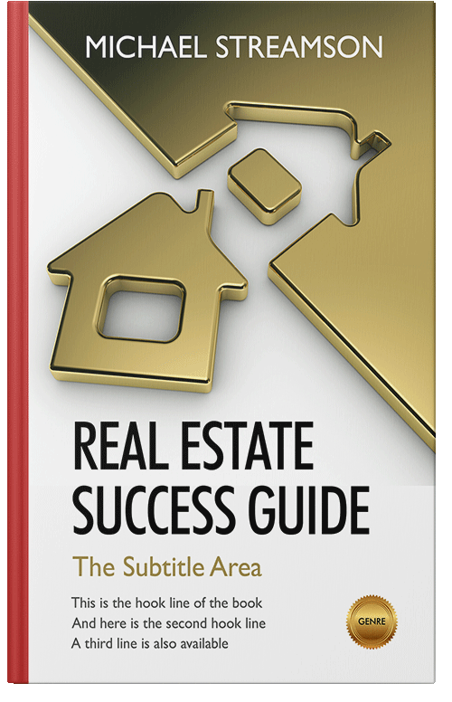 Front view of Premade Business Book Cover - Limed Oak