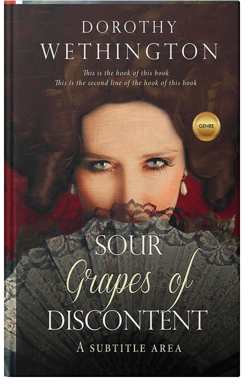 Front view of Premade Historical Book Cover - Cocoa Brown