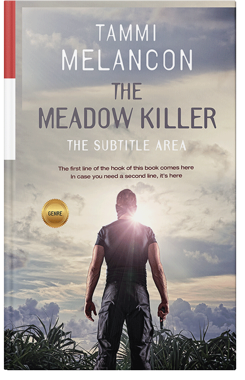 Front view of Premade Mystery & Thriller & Suspense Book Cover - Silver Rust