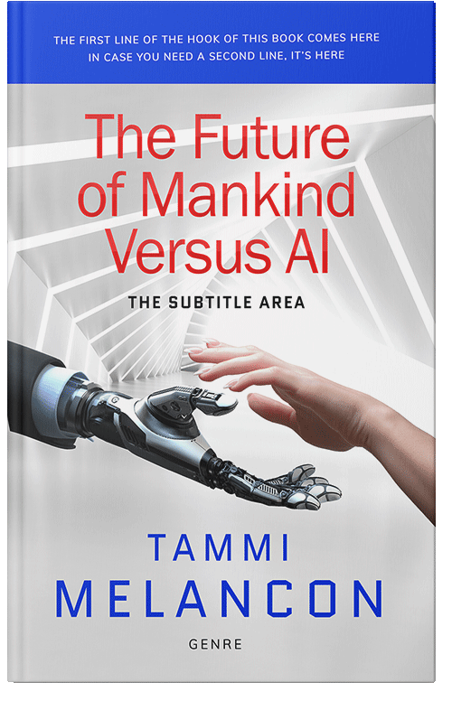 Front view of Premade Abstract Book Cover - Alto