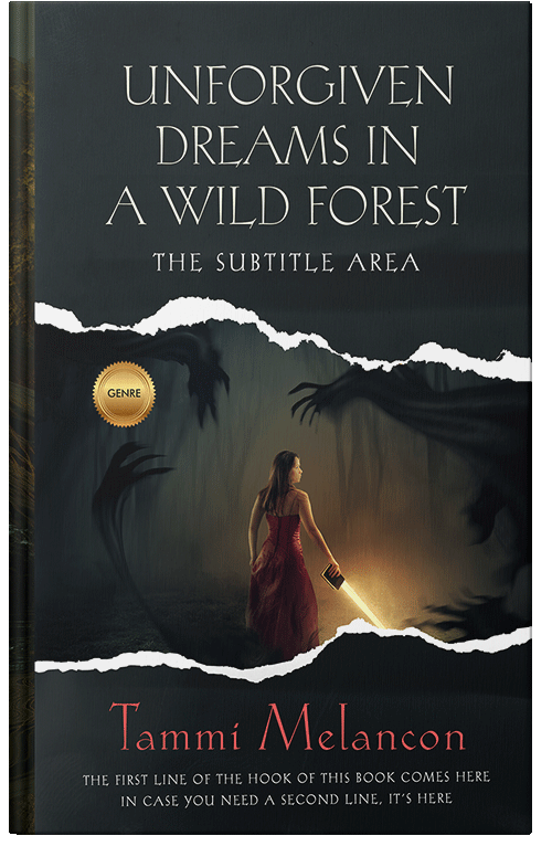 Front view of Premade Fantasy Book Cover - Shark