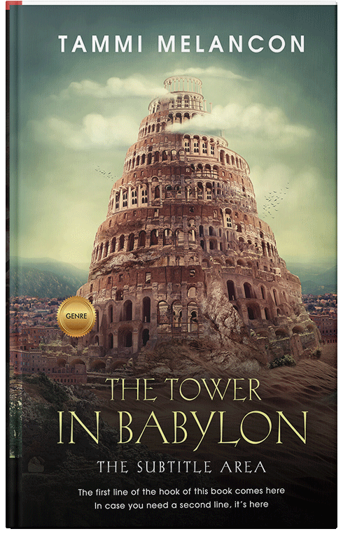 Front view of Premade Historical Book Cover - Taupe