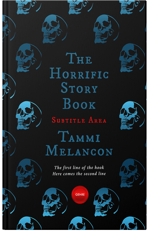 Front view of Premade Horror Book Cover - Aztec