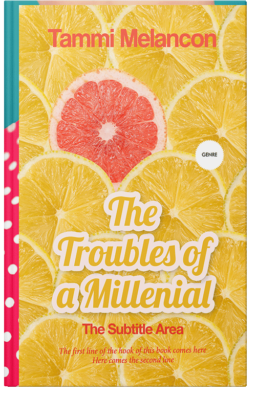 Front view of Premade Self-Improvement & Self-Help Book Cover - Saffron