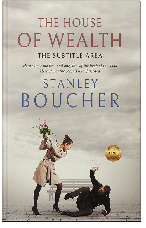 Front view of Premade Romance Book Cover - Swirl