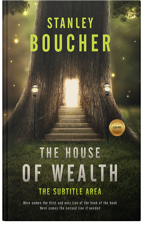 Front view of Premade Fantasy Book Cover - Oil