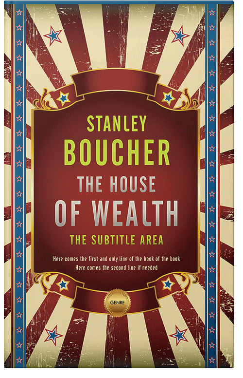 Front view of Premade Abstract Book Cover - Zombie