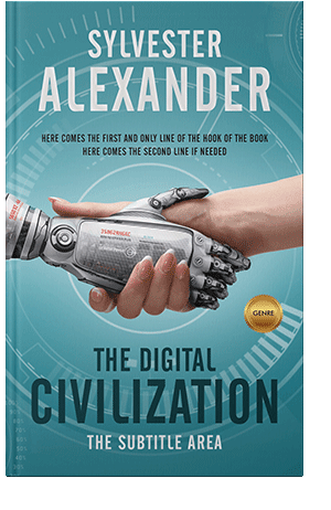 Pre Made Book Cover Hippie Blue