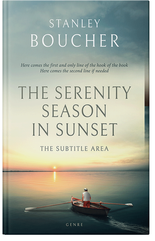 Front view of Premade Literary Fiction Book Cover - Foggy Gray