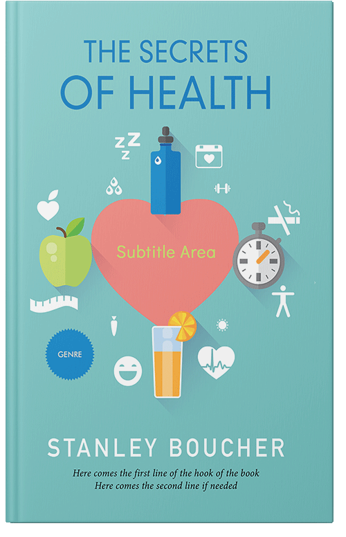 Front view of Premade Health & Mind & Body Book Cover - Half Baked