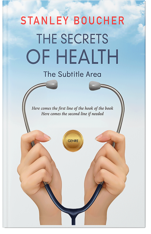 Front view of Premade Health & Mind & Body Book Cover - Gray Nurse
