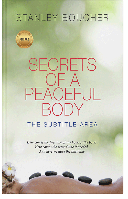 Front view of Premade Health & Mind & Body Book Cover - Periglacial Blue