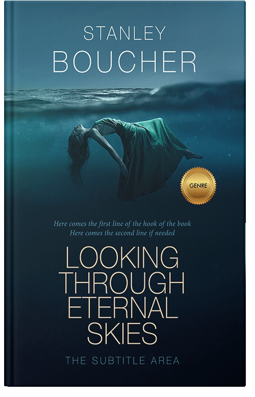 Front view of Premade Mystery & Thriller & Suspense Book Cover - Black Pearl