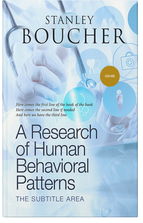 Front view of Premade Medical Book Cover - Tropical Blue