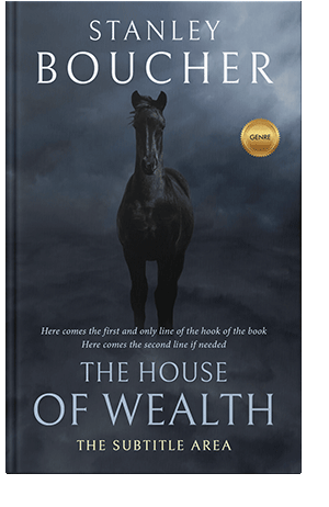 Pre Made Book Cover Ebony Clay