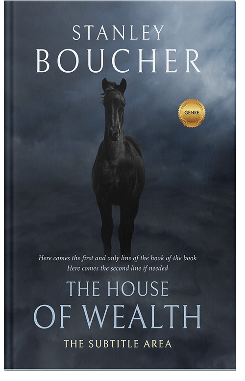 Front view of Premade Mystery & Thriller & Suspense Book Cover - Ebony Clay