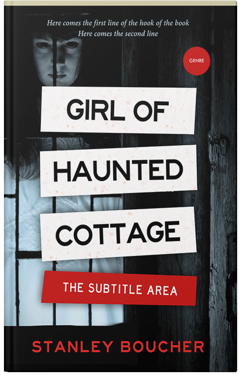 Front view of Premade Horror Book Cover - Woodsmoke