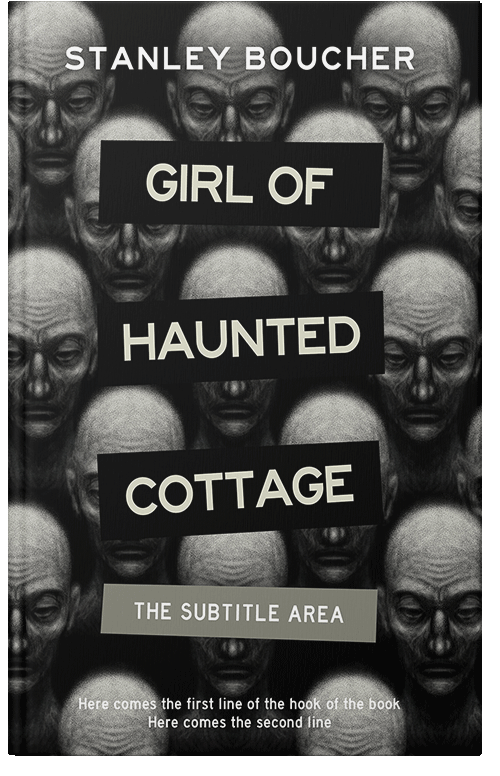 Front view of Premade Horror Book Cover - Cod Gray