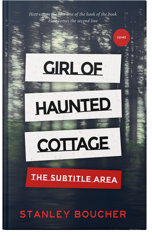 Front view of Premade Mystery & Thriller & Suspense Book Cover - Ebony Clay