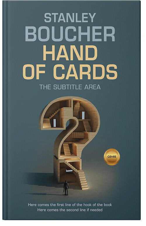 Front view of Premade Surreal Book Cover - Limed Spruce