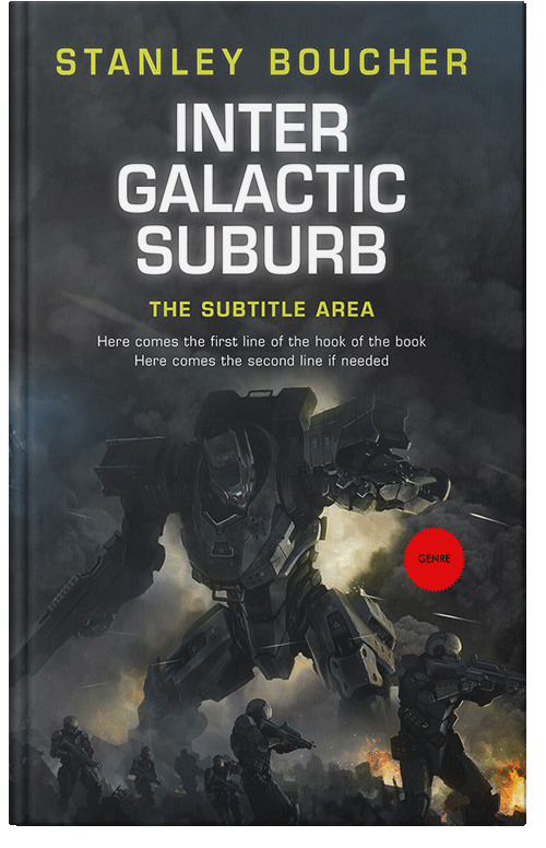 Front view of Premade Apocalyptica Book Cover - Shark