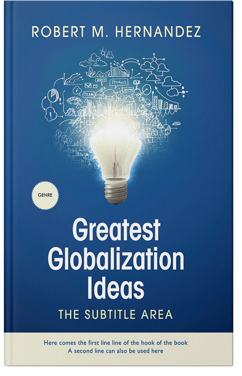 Front view of Premade Business Book Cover - Venice Blue