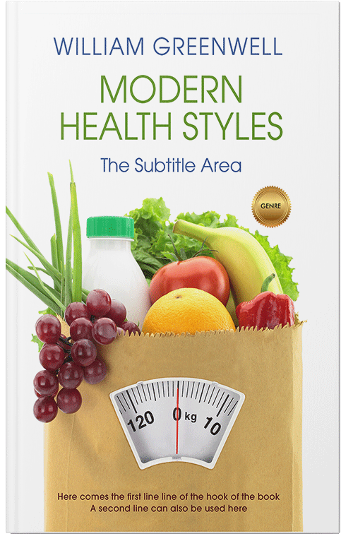 Front view of Premade Health & Mind & Body Book Cover - Tacha