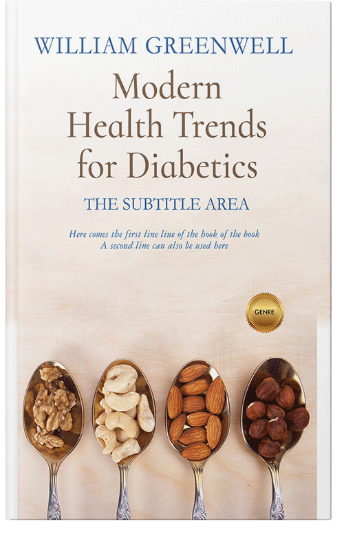 Front view of Premade Health & Dieting & Fitness Book Cover - White Linen