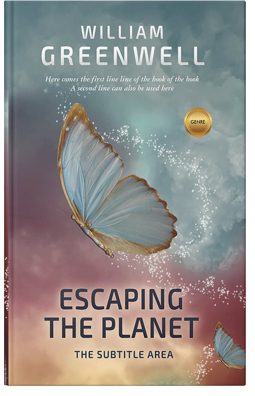 Front view of Premade Fantasy Book Cover - Oslo Gray