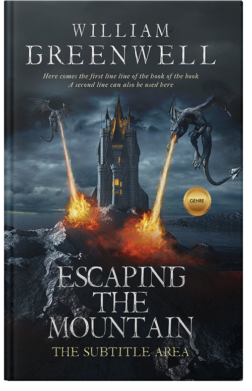 Front view of Premade Fantasy Book Cover - Ebony Clay