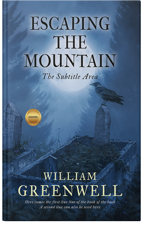 Front view of Premade Horror Book Cover - Chambray