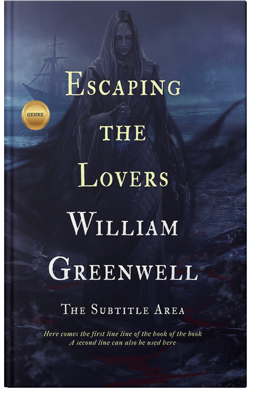 Front view of Premade Fantasy Book Cover - Ebony