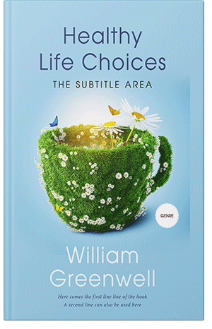 Premade Book Cover Blizzard Blue