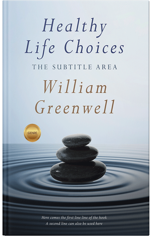 Front view of Premade Self-Improvement & Self-Help Book Cover - Ebony Clay