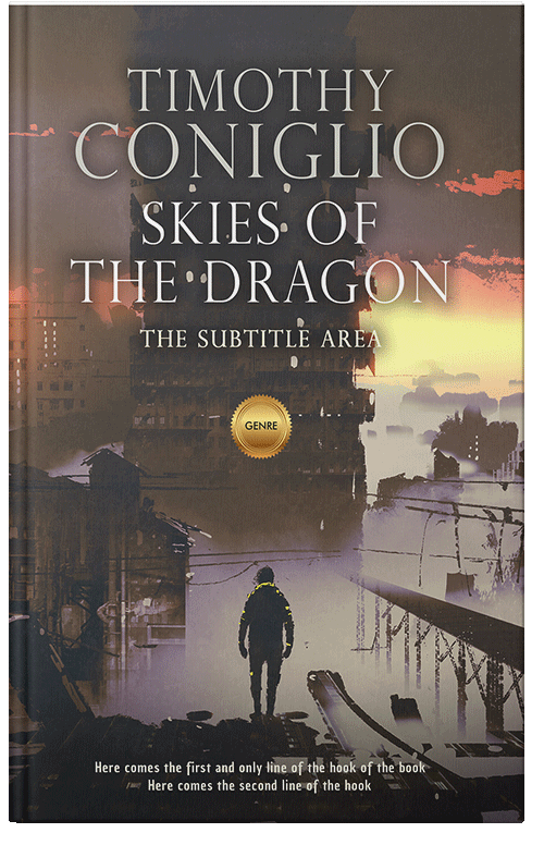 Front view of Premade Apocalyptica Book Cover - Merlin