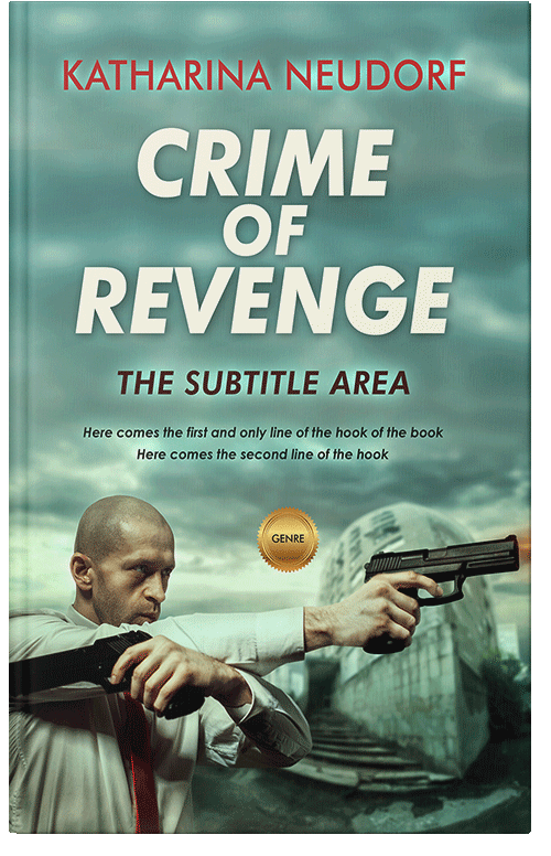 Front view of Premade Mystery & Thriller & Suspense Book Cover - Oxley