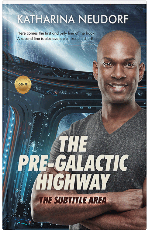 Front view of Premade Science Fiction Book Cover - Limed Spruce