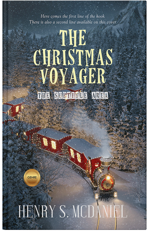 Front view of Premade Fantasy Book Cover - Oxford Blue