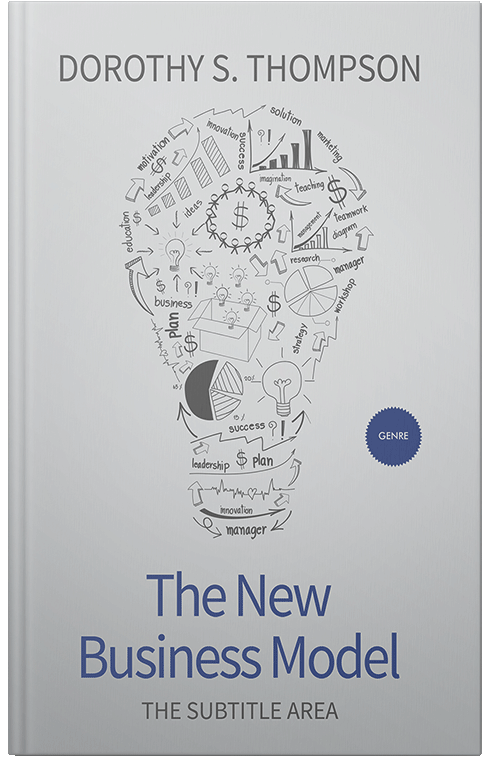 Front view of Premade Business Book Cover - Iron