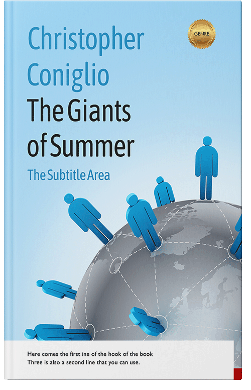 Front view of Premade Business Book Cover - Spindle