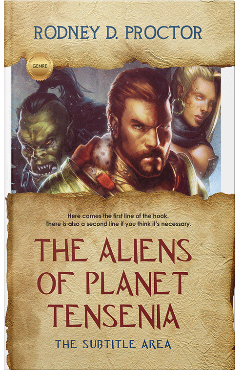 Front view of Premade Fantasy Book Cover - Straw