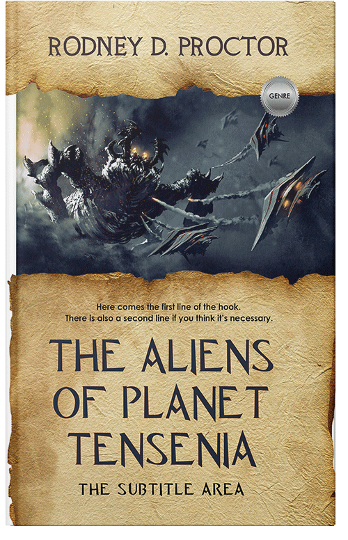 Front view of Premade Science Fiction Book Cover - Ebony Clay