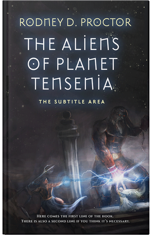 Front view of Premade Fantasy Book Cover - Shark