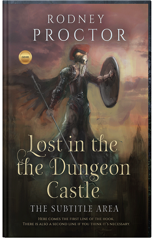 Front view of Premade Fantasy Book Cover - Zeus