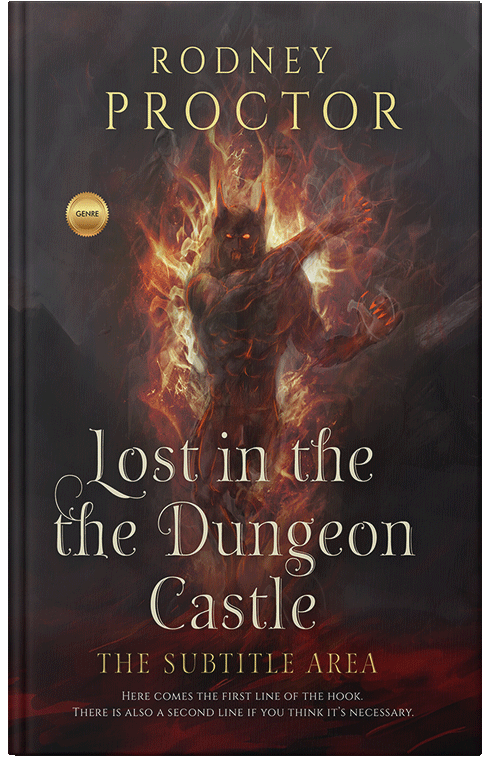 Front view of Premade Apocalyptica Book Cover - Cocoa Brown