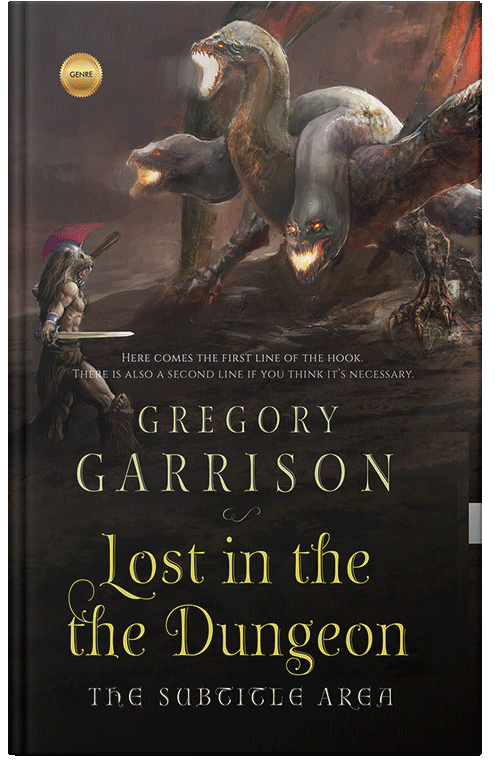 Front view of Premade Fantasy Book Cover - Zeus