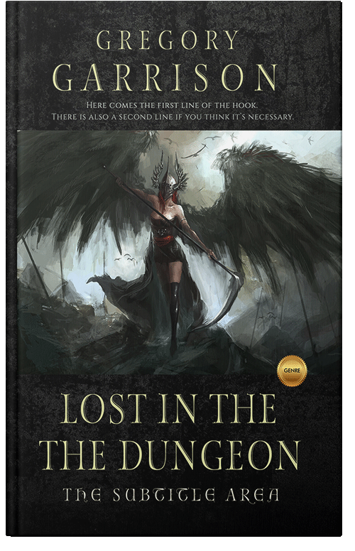 Front view of Premade Fantasy Book Cover - Heavy Metal