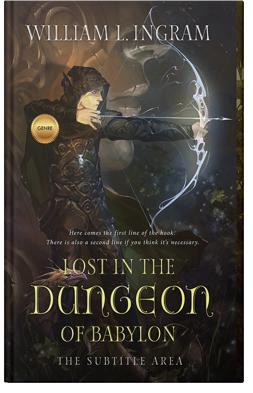 Front view of Premade Fantasy Book Cover - Zeus