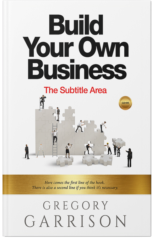 Front view of Premade Business Book Cover - Cod Gray