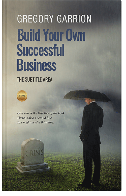 Front view of Premade Business Book Cover - Lemon Grass